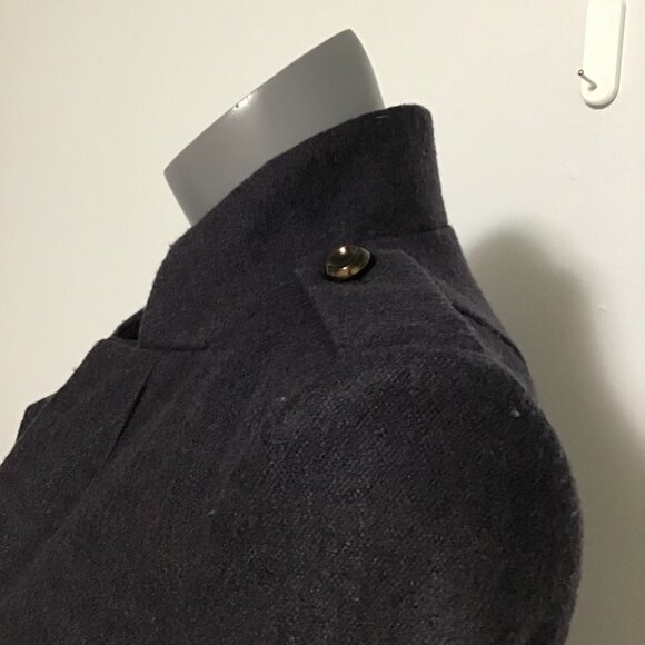Basic House Military Style Wool Blend Coat Size XS - Picture 6 of 13